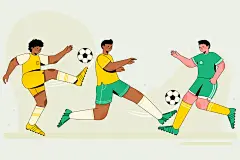 国外卡通踢足球比赛运动员世界杯男女足训练人物插画ai设计素材-淘宝网