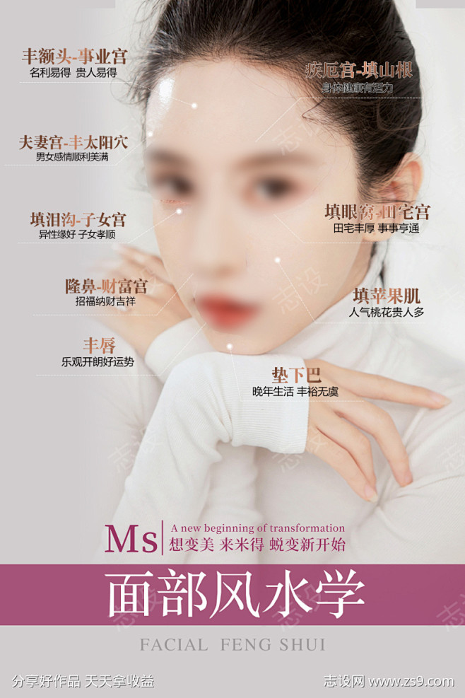 整形医美面部设计海报_源文件下载_PSD...