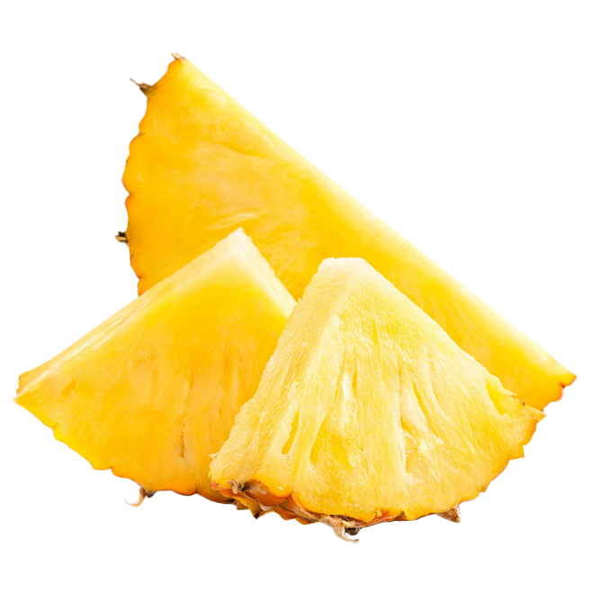 菠萝切半 素材 水果 夏季 PNG