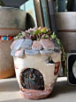 Clay Crafts, Diy And Crafts, Cactus E Suculentas, Mini Vasos, Diy Concrete Planters, Pottery Houses, Painted Pots, Candle Jars