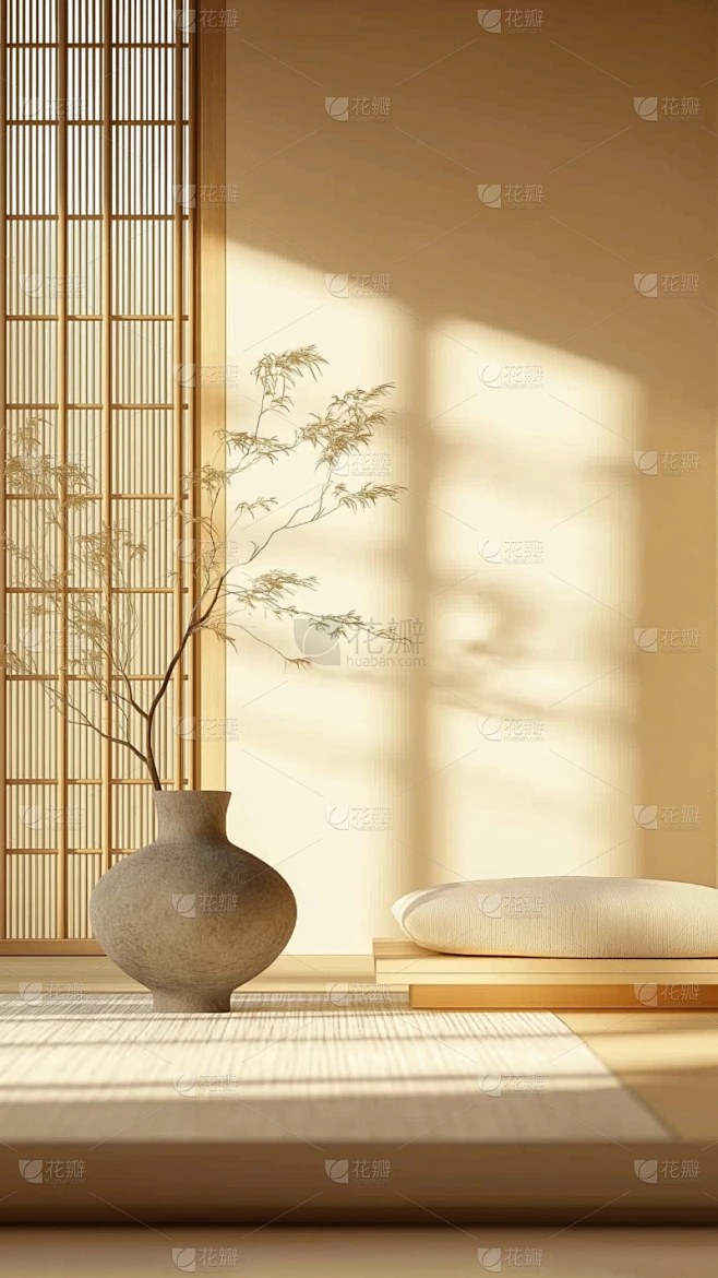 家居系列-通用-写实中式室内背景图片背景素材-花瓣网