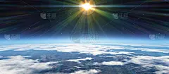 从太空中日出