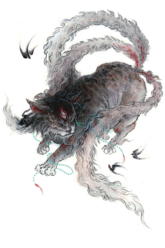 到【神兽】【山海经】【神话生物】【异兽】↓↓↓采集山海經-合窳:又