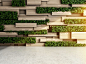 Vertical interior wall with plants for interior bioliphic design example.