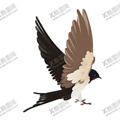 立春燕子插画 【酷图网】绿色的叶子,飞舞的燕子,黄色的小花,黑色的燕子,手绘燕子,植物插画,植物装饰,立春燕子,春天,燕子,成群,插画简笔,南飞,生物世界,鸟类,水墨燕子