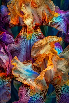 绽放盛开鸢尾草花朵图片摄影图