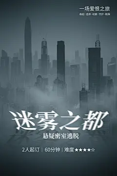 剧本杀密室逃脱大侦探桌游线下聚会游戏海报