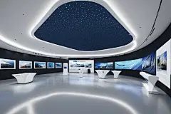 电子科技现代科技展厅摄影图