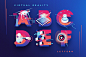 VR Icons and Typography : VR ICONS AND TYPOGRAPHY --- Amazing collection of illustrated letters, numbers, icons and patterns in futuristic theme. Everything from Virtual Reality / Augmented Reality, Robotics to