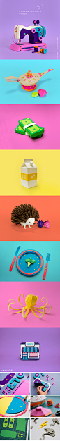 Paper Craft Compilation : Here is a small compilation of papercraft objects I've worked on for different projects and clients