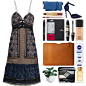 A fashion look from November 2016 featuring self portrait dress, navy shoes and Folio. Browse and shop related looks.