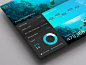 Behance :: SJQHUB™ Visual Data 8 UI dashboard by Jonathan Quintin