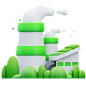 Eco Factory 3D Icon