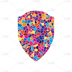 彩色玻璃,标志,盾,安全,外套,简单,玷污的