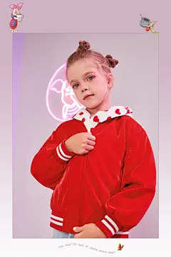 太平鸟童装女童夹克棒球服迪士尼小猪儿童春秋立洋气外套-tmall.com天猫