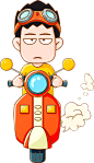 锤锤骑电动车