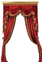 Luxury Velvet Curtains Set, Red, 54"X96" traditional-curtains