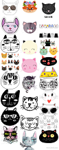 150款卡通手绘猫可爱小猫咪猫头宠物海报PNG免扣动物设计素材_PNG素材_素材下载-乐分享素材网