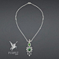 Check this perfect addition to you style this white gold "Plumetis Émeraude" necklace with diamonds emerald and tsavorite garnets by @dior #purplebyanki #diamonds #luxury #loveit #jewelry #jewelrygram #jewelrydesigner #love #jewelrydesign #finej