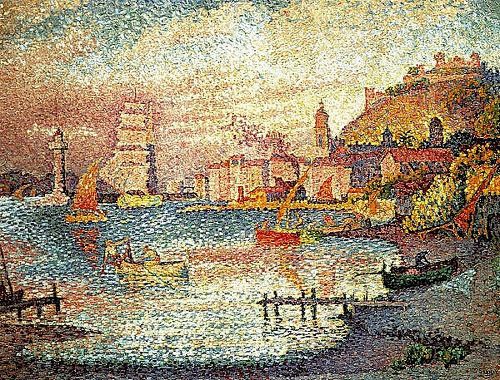 保罗·西涅克的点彩@cci中国动漫插画 .