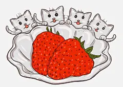 手绘可爱卡通猫咪草莓插画图片大小4961x3508px 图片尺寸2.32 MB 来自PNG搜索网 pngss.com 免费免扣png素材下载！草莓#插画#海报配图#卡通#卡通手绘#可爱#猫咪#免费下载#手绘#小清新风格#