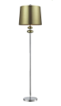 D2226-LED Dayton Floor Lamp, Sigma Green / Polished Nickel - Contemporary - Floor Lamps - by 1800Lighting