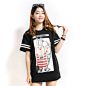 韩国代购正品 clicknfunny 2014夏款浪漫时尚百搭韩版新款t恤 - clicknfunny
