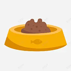 手绘一盆猫粮 饲料 元素 免抠png 设计图片 免费下载 页面网页 平面电商 创意素材