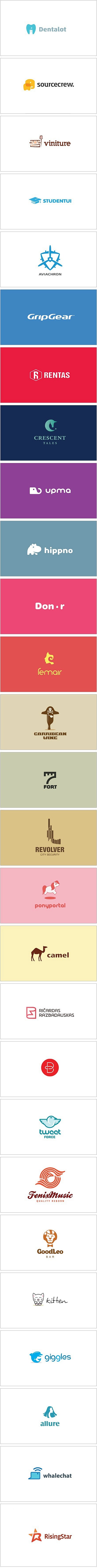 【早安Logo！一组可爱的卡通Logo设...