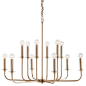 Arteriors Home - Breck 12 Light Metal Chandelier - 89416 - contemporary - Chandeliers - GreatFurnitureDeal