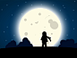 Dribbble - Moonlight Wind - Fingerpainting (Photoshop Touch) by Ingenious Artist