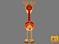 【#动物3d模型#下载】_卡通长颈鹿#3D模型#-Giraffe #3D Model# 