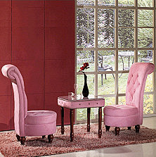 粉色田园单人沙发，无论是家居中客厅、卧…