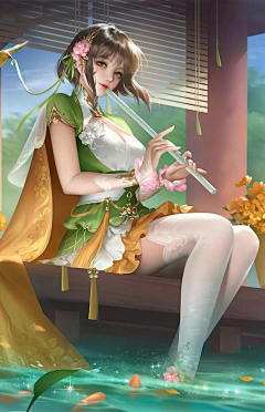 蜜丸七采集到古风玄幻/武侠底图  女♀