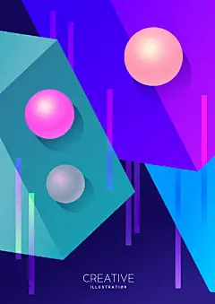 创意卡通手绘宇宙插画