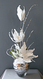 elegante bouquet blanco: