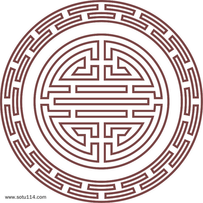 纹理图案中国风窗花