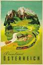 奥地利旅游老式海报