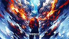 龙珠系列概念海报| 橙蓝对比色