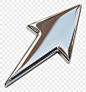 Download premium png of PNG Cursor icon chrome material symbol shape  by Sakarin Sukmanatham about arrow, png, 3d, logo, and icon 13500336