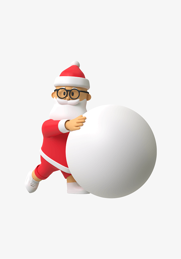 圣诞老人与雪球 