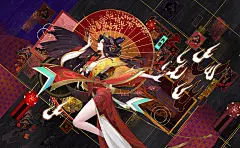 不知火舞-花合斗 闪光海报