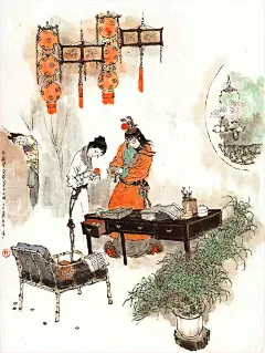 
第十七回　 大观园试才题对额　荣国府归省庆元宵