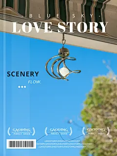 日常晒照电影海报/杂志风plog模板