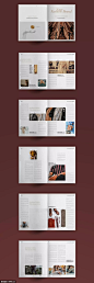 时尚手册杂志排版布局设计模板