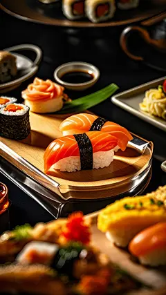 寿司日本料理新鲜美味日式美食饭团