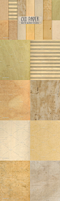 复古老式旧书纸张纹理 Old Paper Textures, Aged Book Pages_背景_