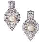 CARTIER Pair of Natural Pearl Diamond Brooches@北坤人素材