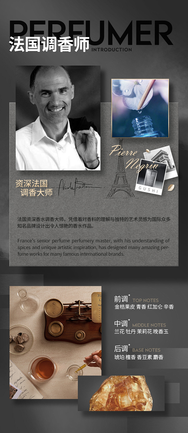 古势古龙香氛沐浴露男士专用持久留香水去痘...