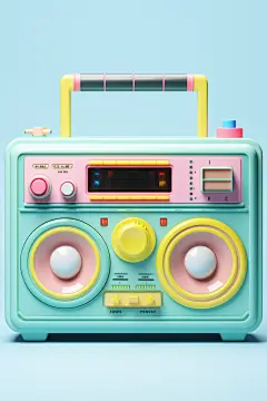 家电机器怀旧收音机录音机模型